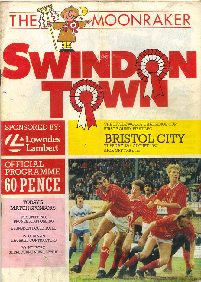 <b>Tuesday, August 18, 1987</b><br />vs. Bristol City (Home)
